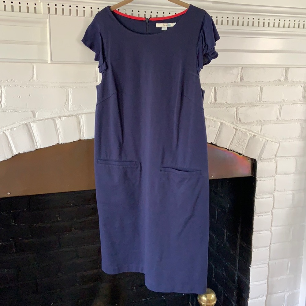 Boden blue sundress with pockets